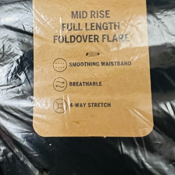 XXL VS PINK Foldover Flare Leggings Bling Logo - Picture 6 of 6